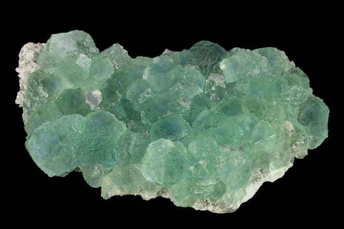 Stepped Blue-Green Fluorite Crystal Cluster - China #132750
